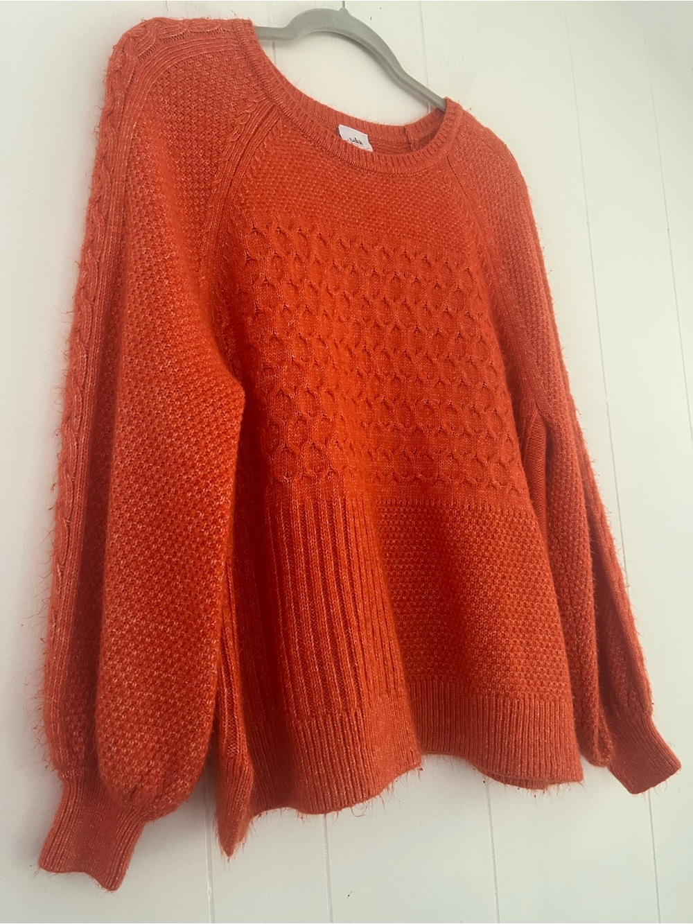 CAbi Harvest Crew Neck Pullover Sweater #4038 Chunky Size Large - Picture 7 of 15